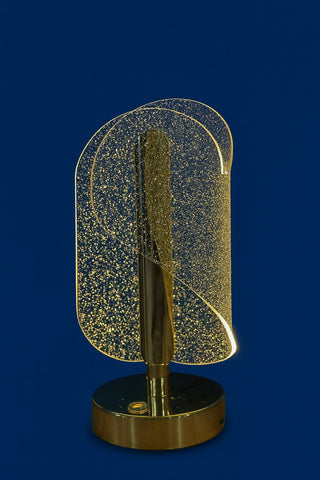 Transform your space with this Modern Spiral Crystal LED Table Lamp