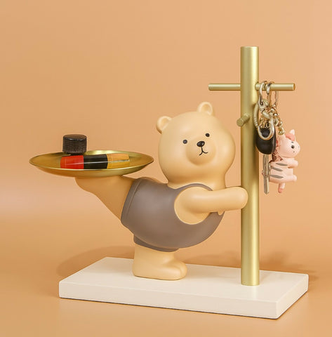 Adorable Bear Key Holder & Tray