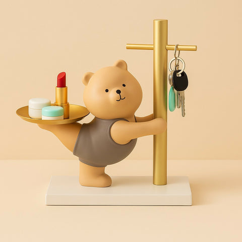 Adorable Bear Key Holder & Tray