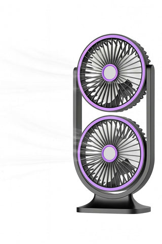 Double Head Circulating Desk Fan