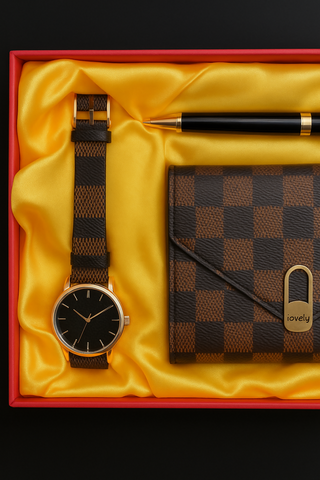 Luxury Checkered Gift Set