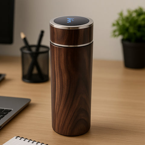 Luxury Digital Temperature Display Smart Flask – 450 ML Approx