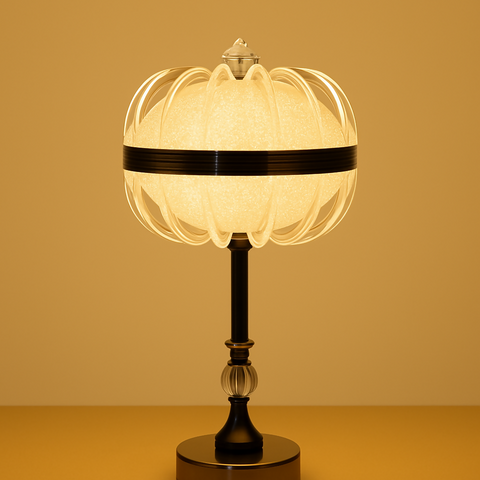 Luxury Crystal Crown Table Lamp