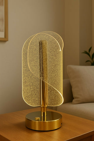 Transform your space with this Modern Spiral Crystal LED Table Lamp