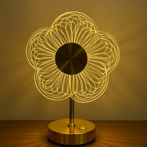 Modern LED flower table lamp