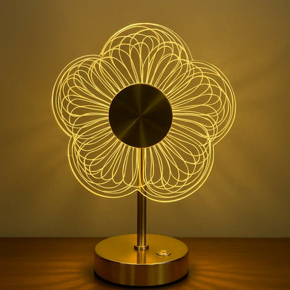 Modern LED flower table lamp