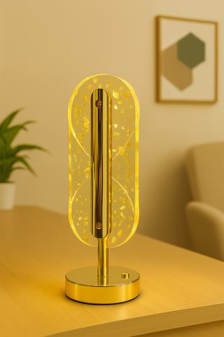 Premium Golden Crystal LED Table Lamp