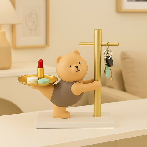 Adorable Bear Key Holder & Tray