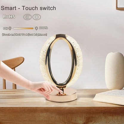 Touch Control Crystal Table Desk Lamp