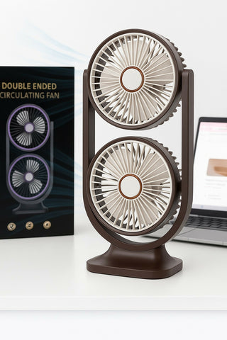Innovative Double Ended Circulating Desk Fan