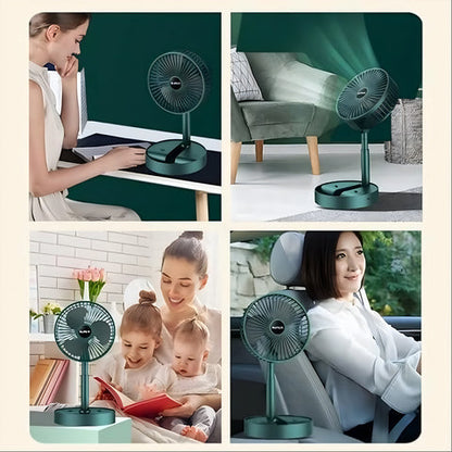 Telescopic Electric Desktop Fan