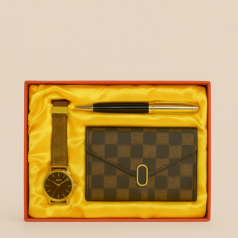 Luxury Checkered Gift Set