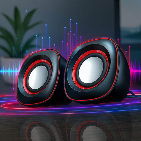 Dual channel computer speakers