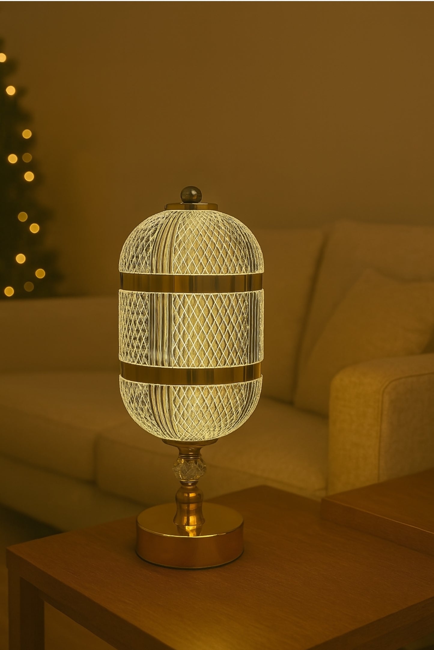 Luxury Metal Mesh Table Lamp